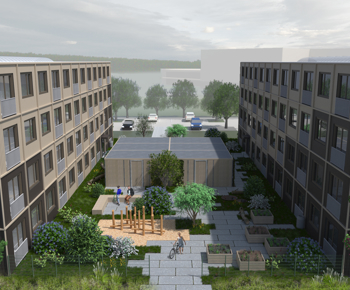 Annapark - Tijdelijke woningen om te voldoen aan de grote vraag